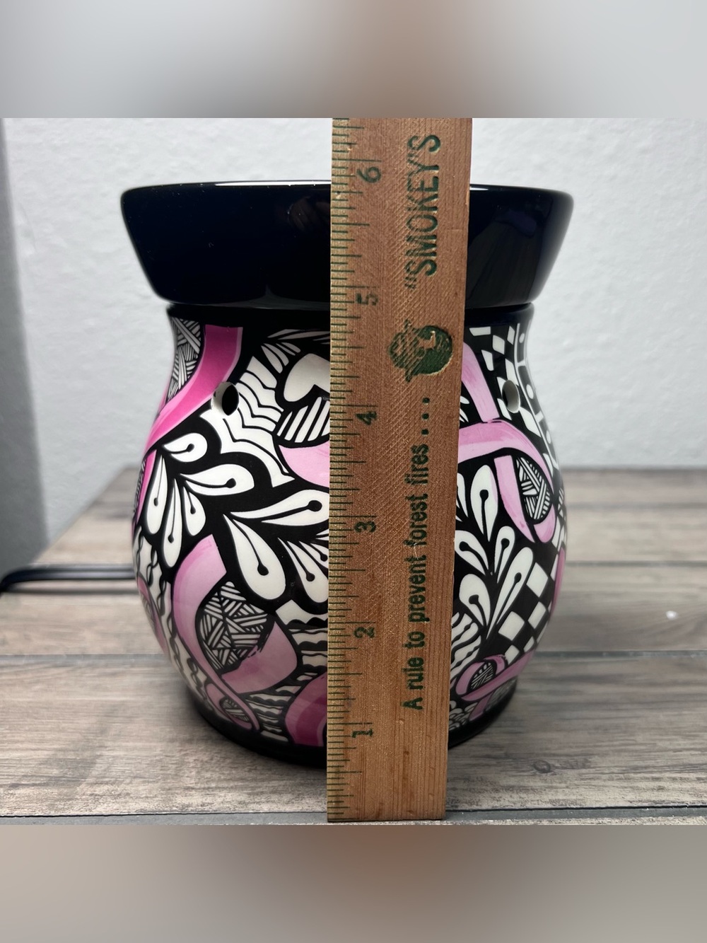 Scentsy 2014 Retired Ribbons of Hope Wax Warmer Breast Cancer Awareness Retired - Picture 6 of 11